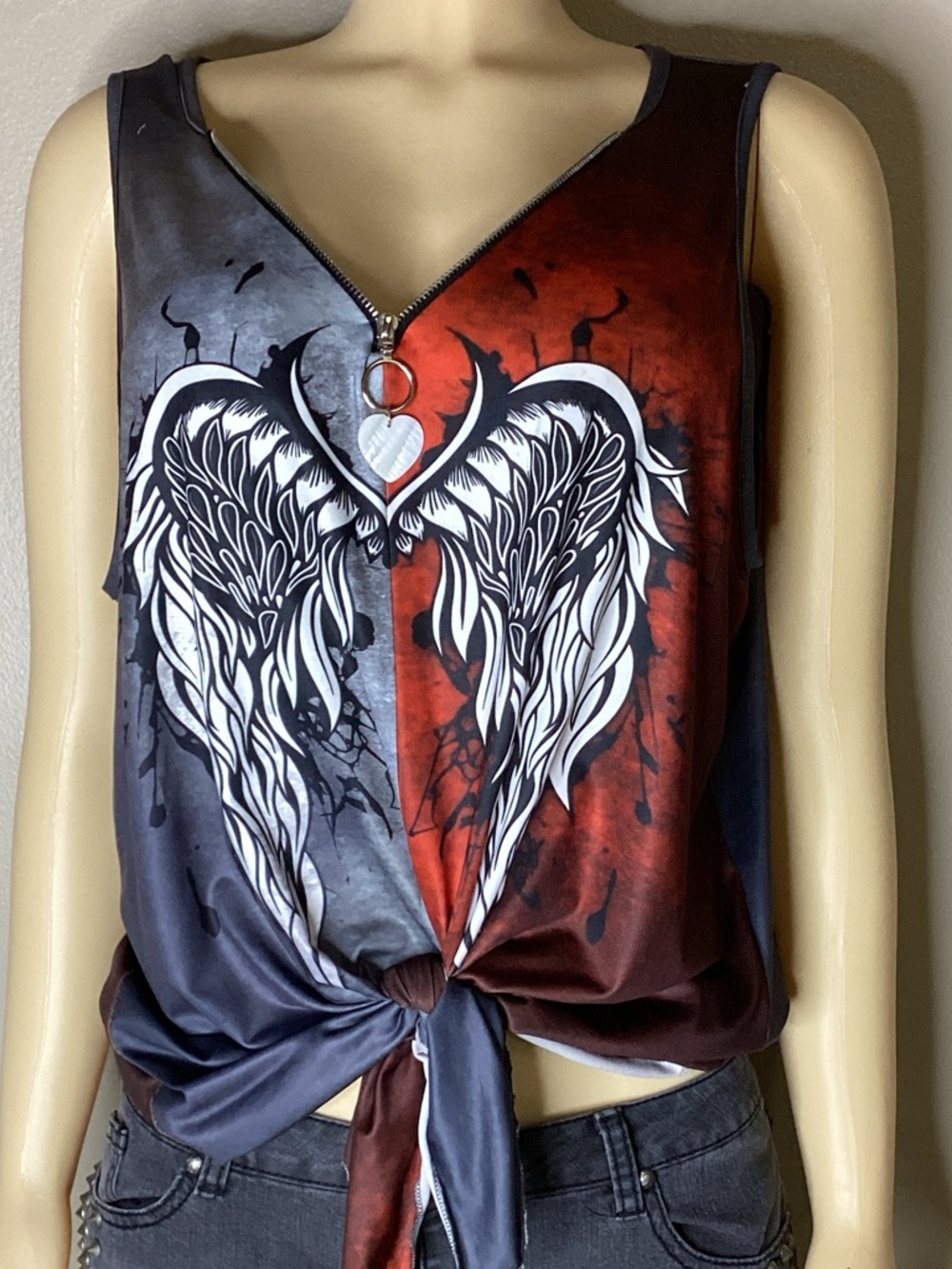 Angel Wing tied Tank